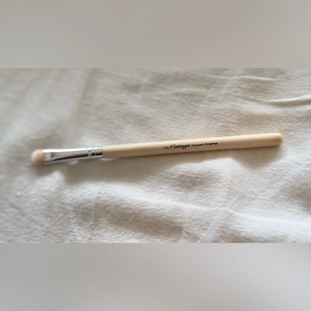 THE VINTAGE COSMETIC CO. 3 Pcs Cream Makeup Brush Set Eyeshadow Brushes